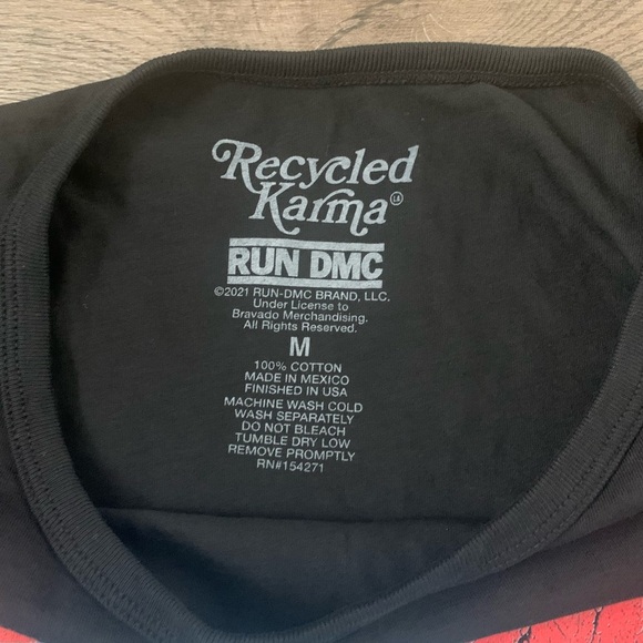 Recycled Karma Run DMC Raising Hell Tour Oversized Concert T-shirt Size M - NWOT - Picture 8 of 8